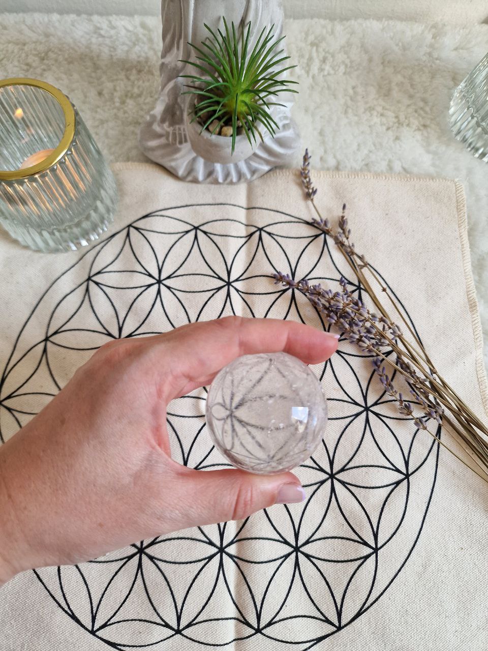 Sfera di Quarzo Ialino