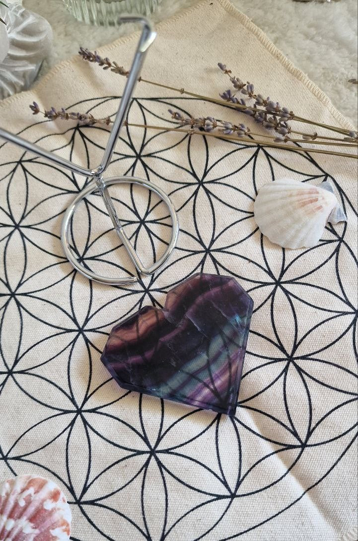 Cuore di Fluorite con supporto
