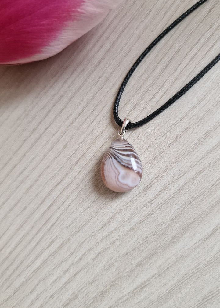 Collana di Agata Botswana