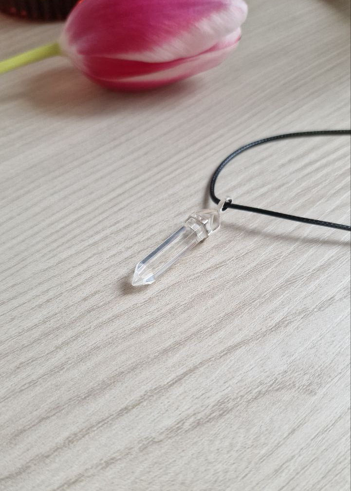 Collana con Quarzo Ialino Biterminato