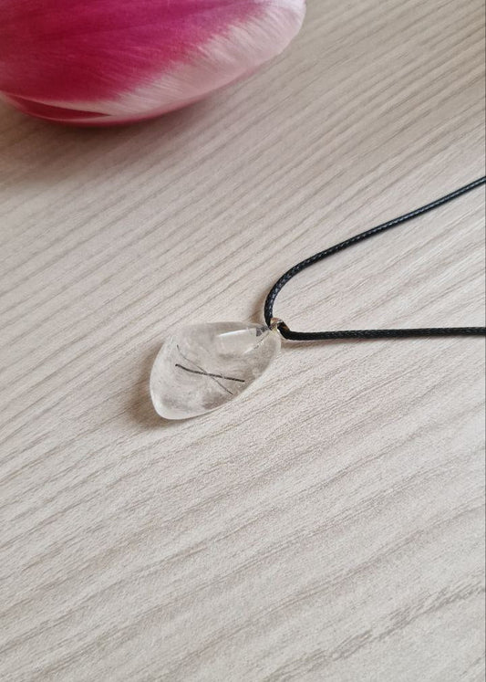 Collana di Quarzo Tormalinato