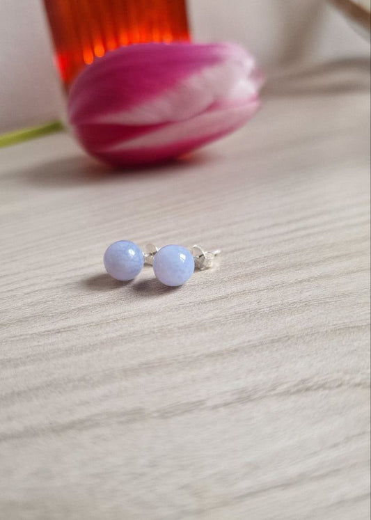 Orecchini di Calcite Blu